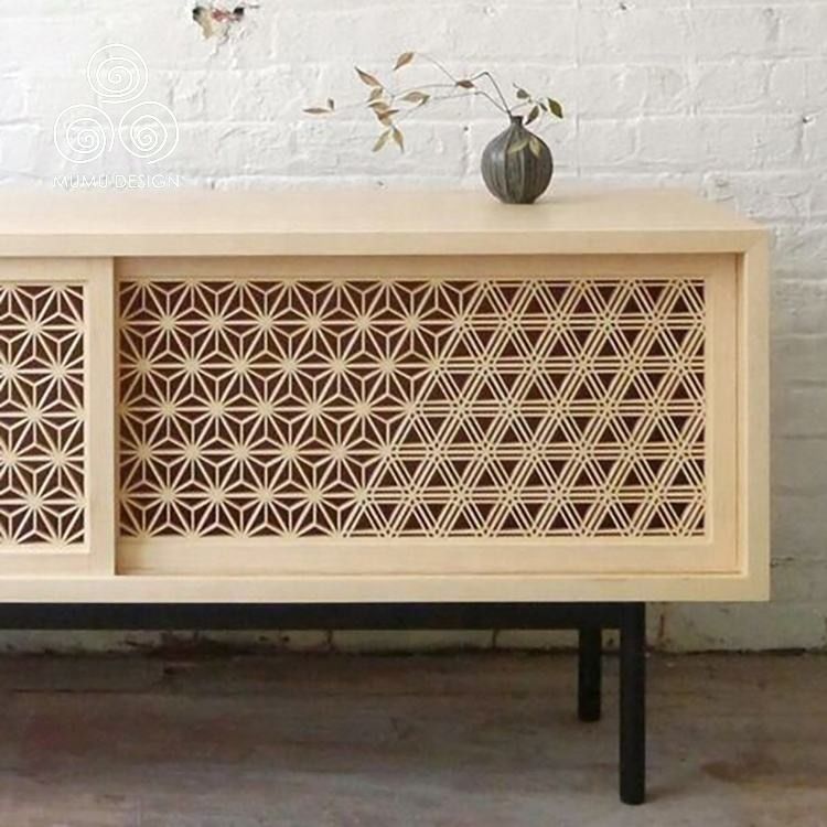 Hinoki 3D French Solid Wood ฉากกั้นห้องตกแต่งผนัง ผลิตภัณฑ์คุมิโกะ