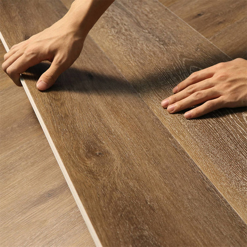 Piso Laminado 8mm SPC Vinyl Flooring Click Plank Vinyl Flooring เคลือบยูวี