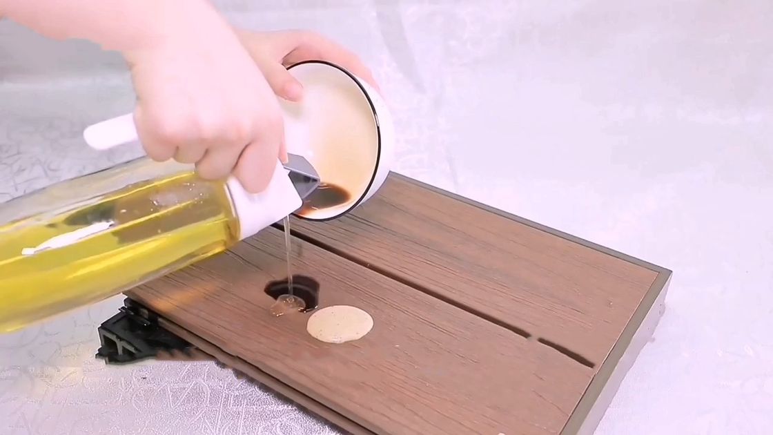 Anti UV Bamboo Porch Flooring Deck Wpc ภายนอก 11mm 22mm Fireproof