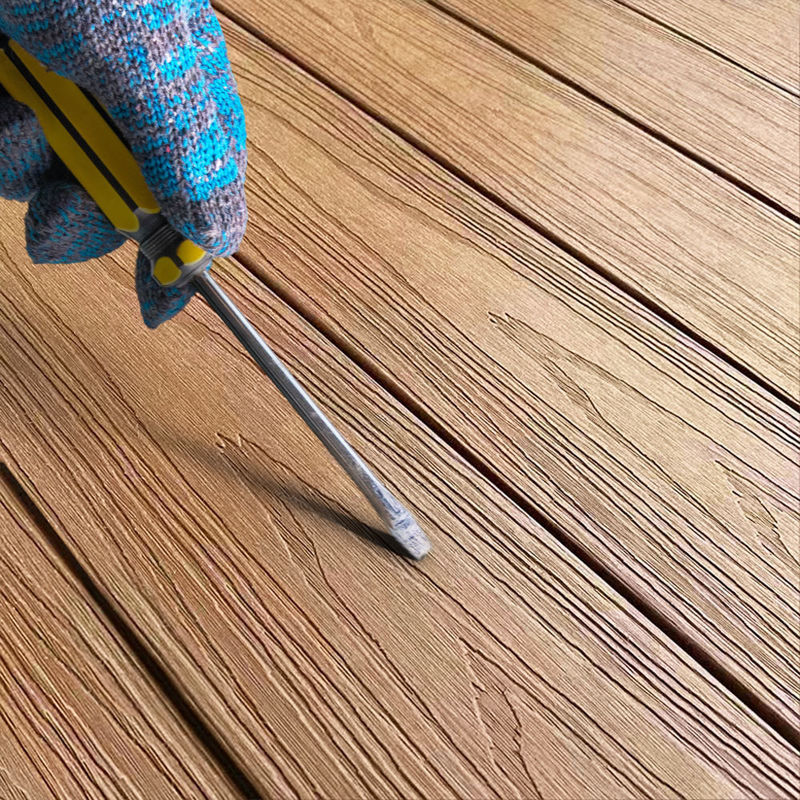 Anti UV Bamboo Porch Flooring Deck Wpc ภายนอก 11mm 22mm Fireproof