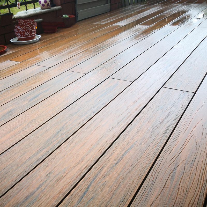 Anti UV Bamboo Porch Flooring Deck Wpc ภายนอก 11mm 22mm Fireproof