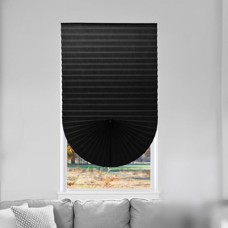 ป้องกันรังสีอัลตราไวโอเลตผ้าม่านไร้สายแบบพกพาผ้าม่านจีบม่านบังแสงขนาดเล็ก