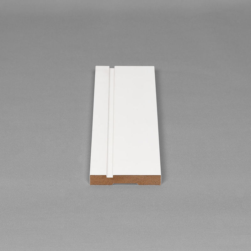 กระดานข้างก้น Mdf รองพื้นสีขาวกันน้ำตกแต่งมุมปั้นไม้รองพื้น