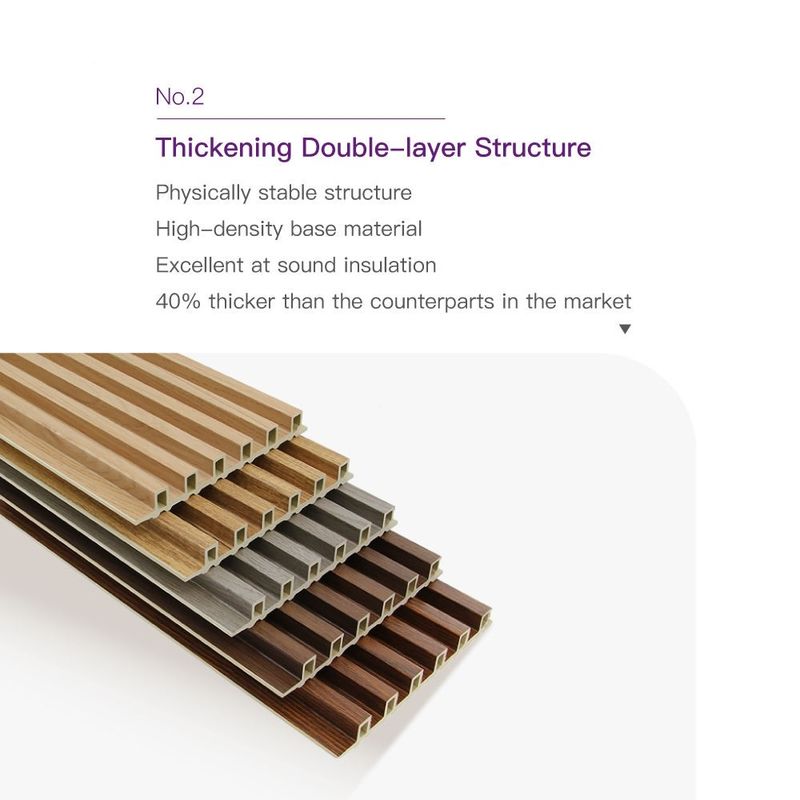 โรงแรม อาคารอาศัย WPC ต้นไม้ตกแต่งภายใน แผ่นผนังใหญ่ แผ่นผนังผิวพรรณ