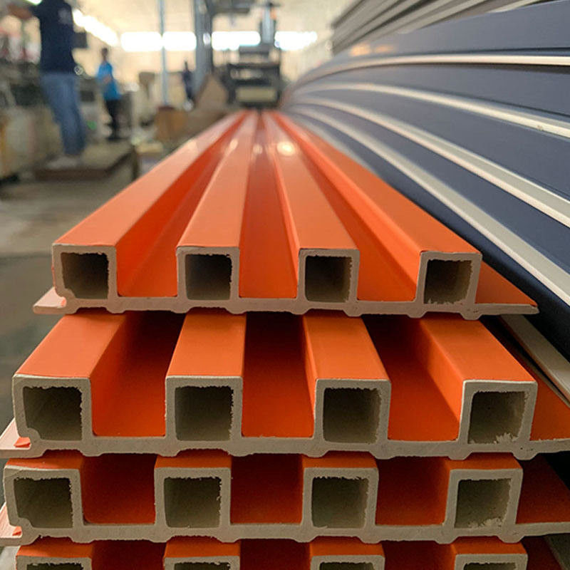 สไตล์โมเดิร์น ไม้เมล็ด สีแข็ง ปานิลผนัง WPC ประดับสําหรับห้องนั่งเล่น