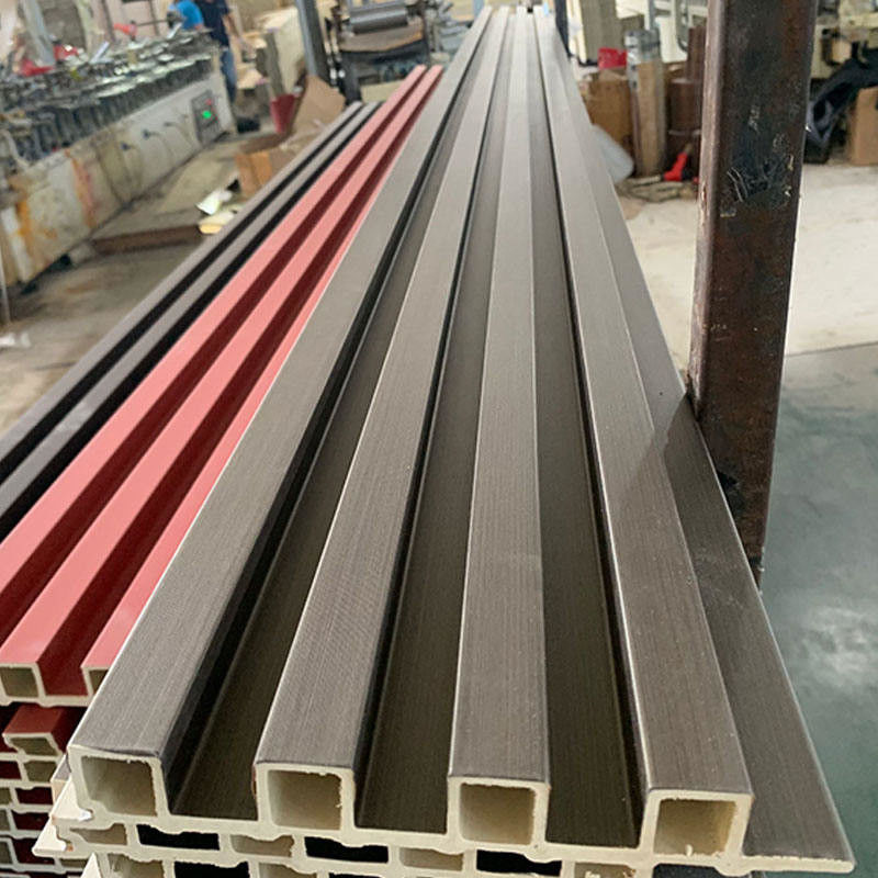 สไตล์โมเดิร์น ไม้เมล็ด สีแข็ง ปานิลผนัง WPC ประดับสําหรับห้องนั่งเล่น