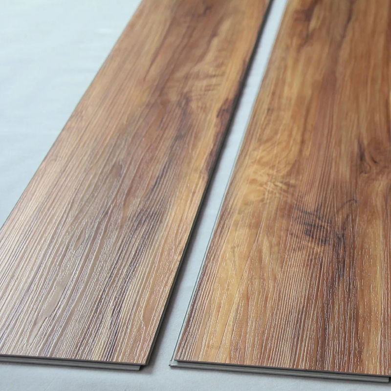 เนื้อผงไม้ที่สามารถปรับแต่งได้ SPC Flooring กันไฟ หินพลาสติกประกอบกับคลิก กันน้ําหรู SPC Vinyl คลิก