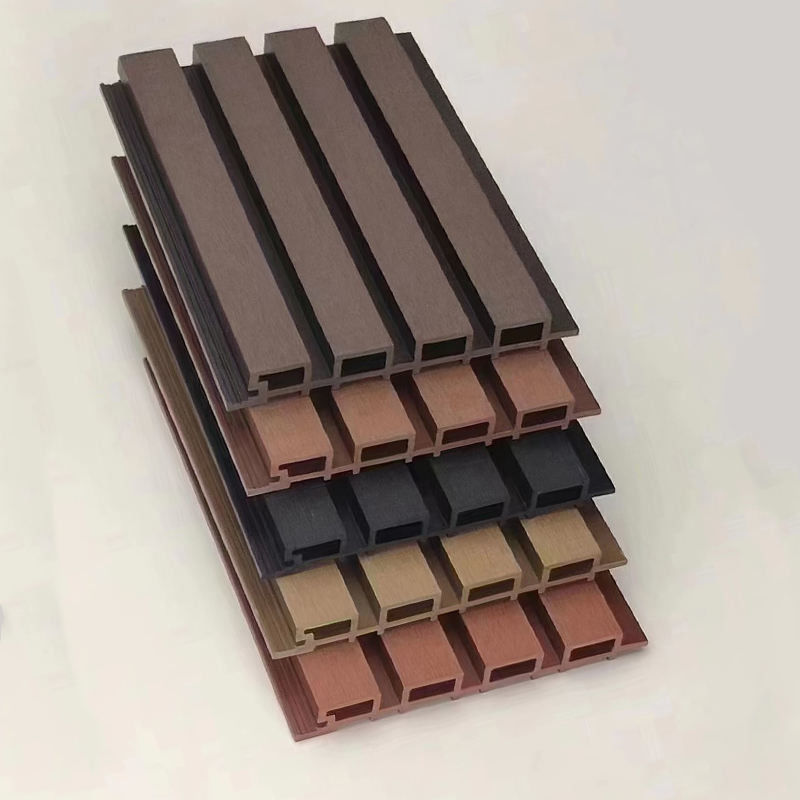 คุณภาพสูง รั้วโฮล โฟลท์ โคเอ็กซ์ทรูชั่น ตกแต่งไม้ พลาสติกผสม Wpc ผนังภายนอก