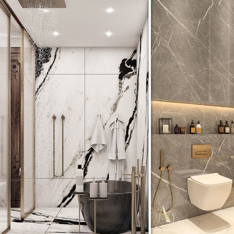 วินิลหรูหรา 100% สะอาดต่อสิ่งแวดล้อม พื้นกันน้ํา SPC 3 มม 3.5 มม 4 มม 5 มม PVC ผนังภายในที่ทันสมัย