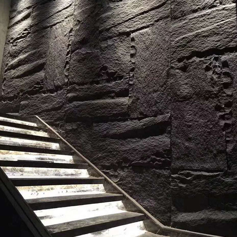 ขายปลีก กันน้ํา PU หิน 3D การตกแต่งกลางแจ้งภายใน ประดับหิน แผ่นผนัง