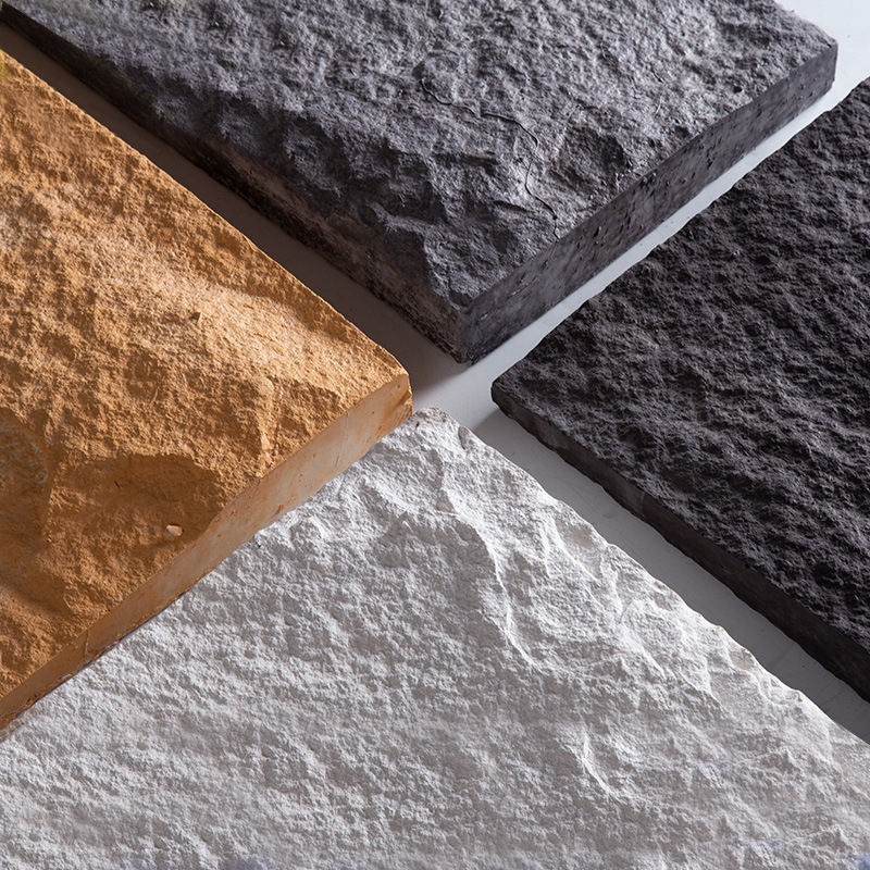 ขายปลีก แผ่นผนังหินเห็ด PU แผ่นผนังหินหินสําหรับตกแต่ง