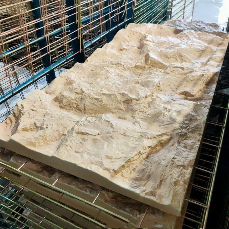 ผนังภายในและภายนอก แผ่นหิน PU ผนังหินเทียม