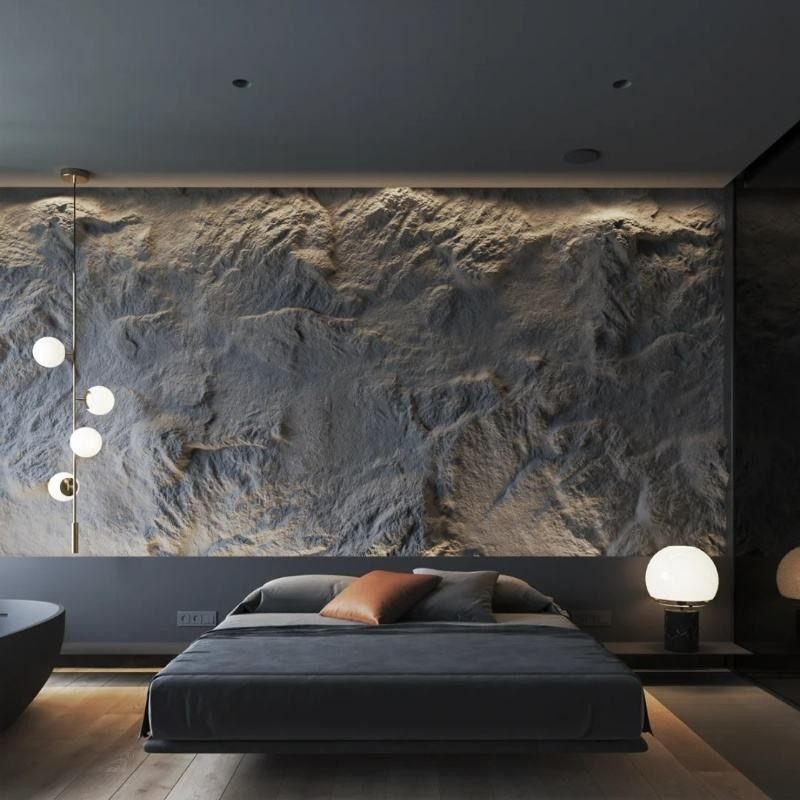 ราคาโรงงาน หินปลูกประดิษฐ์เพชร PU หินฟองสําหรับตกแต่งผนัง PU 3D แผ่นผนัง