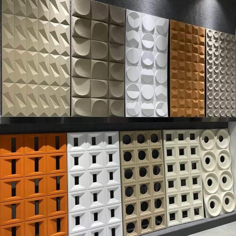 ราคาโรงงาน หินปลูกประดิษฐ์เพชร PU หินฟองสําหรับตกแต่งผนัง PU 3D แผ่นผนัง