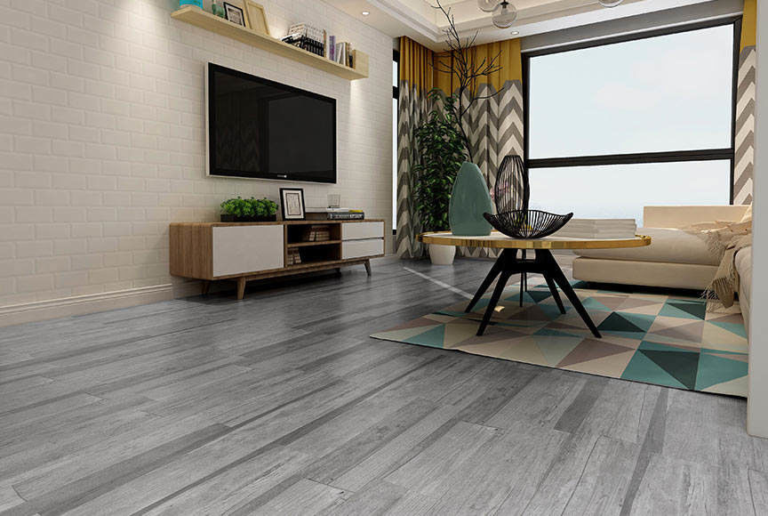 1.5mm ความหนา Peel And Stick LVT พื้น PVC พื้นไวนิล