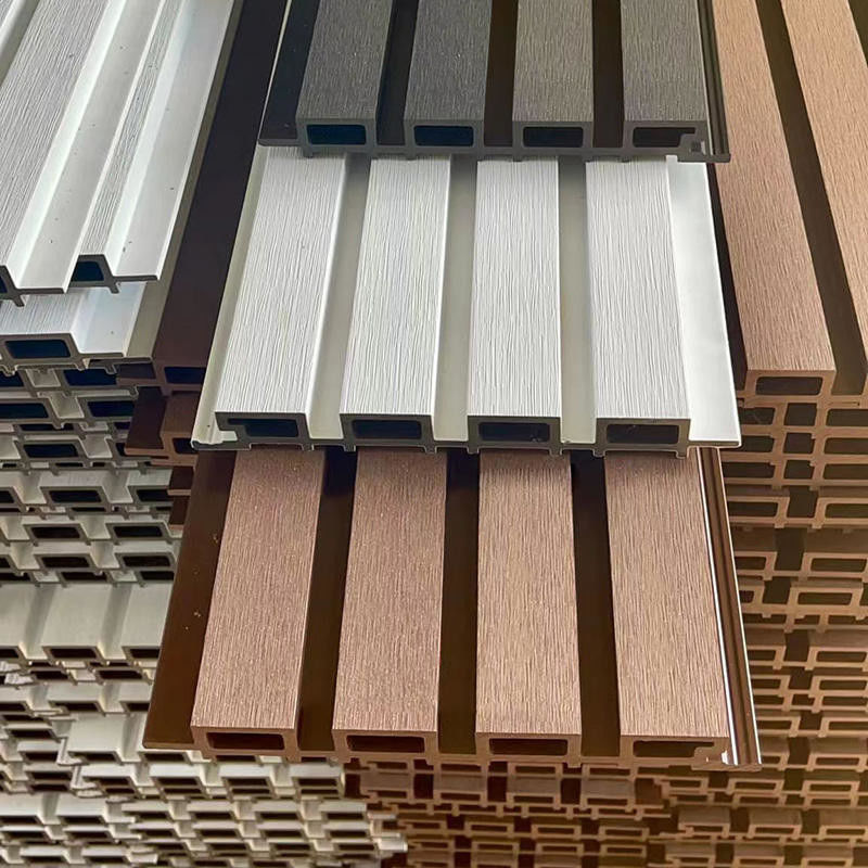 โรงงานขายตรง คุณภาพดี พานิลผนังภายนอก กันน้ํา โค-เอ็กซ์ตรูชั่น Wpc ผนังเคลือบสําหรับตกแต่งผนังภายนอก