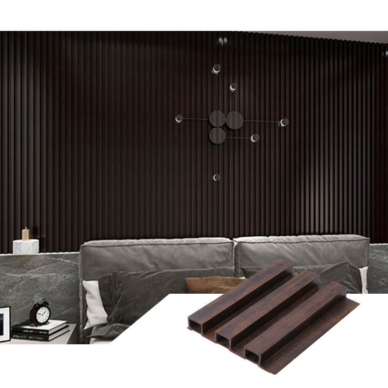 โรงงานขายยอดขายผนังไม้ปลูกผืนผนัง WPC PVC ผนังพลาสติก ผนังทีวีสําหรับภายใน