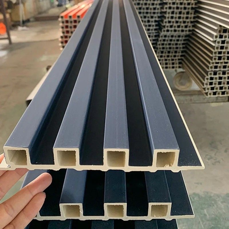 เสียง การตกแต่งผนังภายในไม้ 3d แผนผนังแผ่น WPC Cldding WPC แผนผนัง Fluted