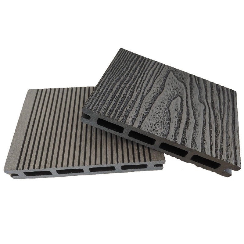 ดอกไม้ภายนอก พลาสติกผสมผสาน ดอกไม้พื้น 3 มิติผง WPC ดอกผสมผสาน