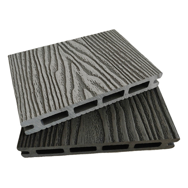 ดอกไม้ภายนอก พลาสติกผสมผสาน ดอกไม้พื้น 3 มิติผง WPC ดอกผสมผสาน