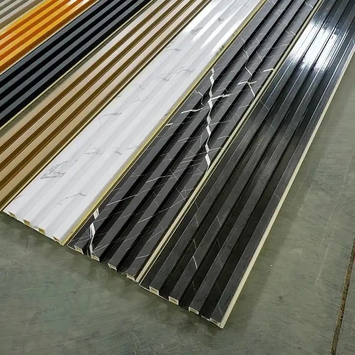 คุณภาพสูงไม้พลาสติกประกอบตกแต่งภายในตกแต่ง 3D กันน้ํา Wpc ผนังภายนอก