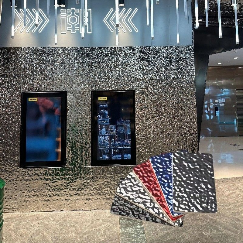 พานีลผนัง PVC พร้อมน้ําภายใน ลื่นกระแสคาร์บอน คริสตัลการออกแบบ ไม้ยาง ใยไม้ยาง กระดานถ่านหิน กันเสียง กันไฟ