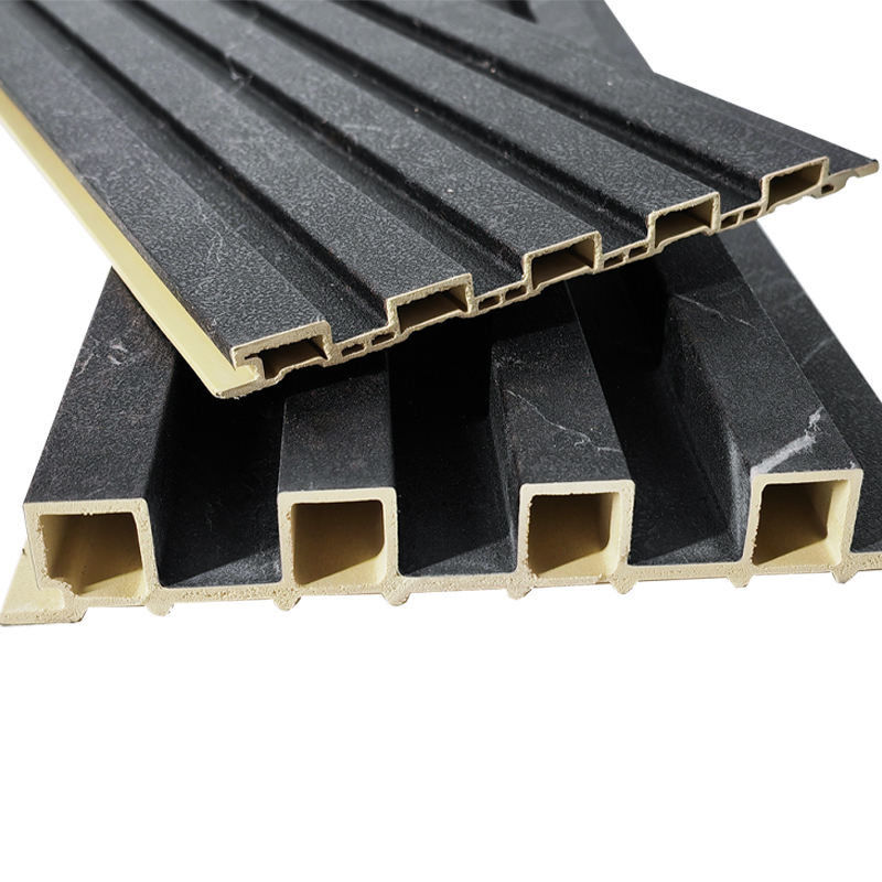 งานศิลปะภายในที่ทันสมัย Louver การตกแต่ง 3d ป้ายผนัง Wpc ป้ายผนังสําหรับผนังหรือเพดานและภายในทีวี Pvc ครอบคลุม