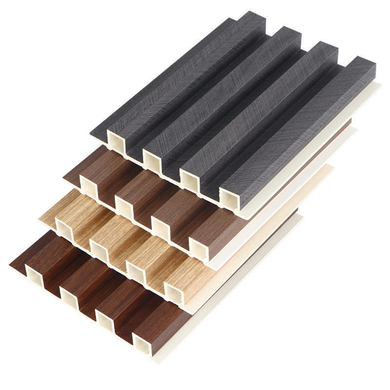 แผนผนังไม้ WPC ผสมผสาน WPC กระเบื้องผนัง