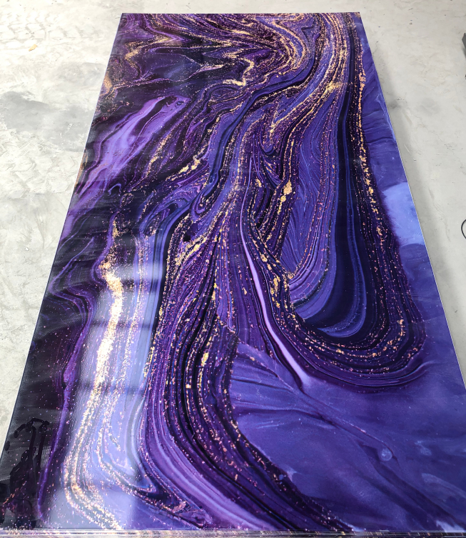 4x8 ฟุต PVC UV หนังมาร์บี้ PVC UV แผ่นผนัง มาร์บี้ แผ่นสํารอง มาร์บี้ แทน 3 มิลลิเมตร PVC UV หนัง