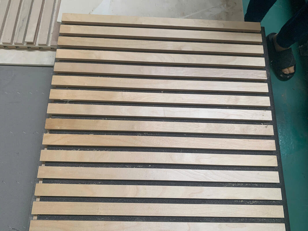 แผ่นเสียง แผ่นผนัง กระดาษ PET MDF แผ่นผนังเสียง การตกแต่งผนังสําหรับเฟอร์นิเจอร์ แผ่นผนังไม้เสียง การออกแบบที่ทันสมัย