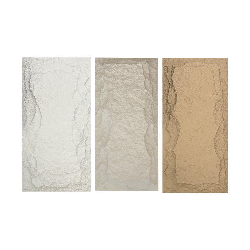 อินเตอร์เนอร์หลายประการ น้ําหนักเบา PU หินประดิษฐ์ veneer cladding ภายนอก 3D การตกแต่ง หินผนัง panel คุณภาพสูง
