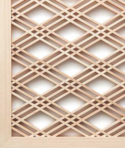 สไตล์ญี่ปุ่น เทคโนโลยีสูง ชิปดอกไม้ประเพณีไม้ หรือ Kumiko สําหรับเฟอร์นิเจอร์หรือหน้าต่าง