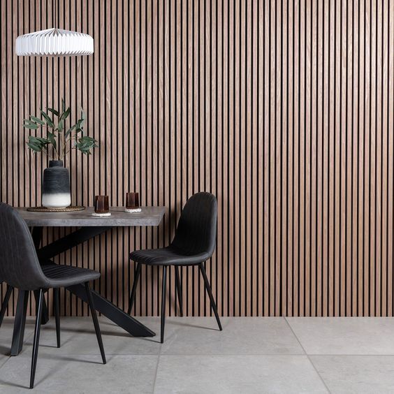 การออกแบบที่ทันสมัย Akupanel Acoustic Slat Wall Panel ไม้ MDF วัสดุสําหรับโรงแรม