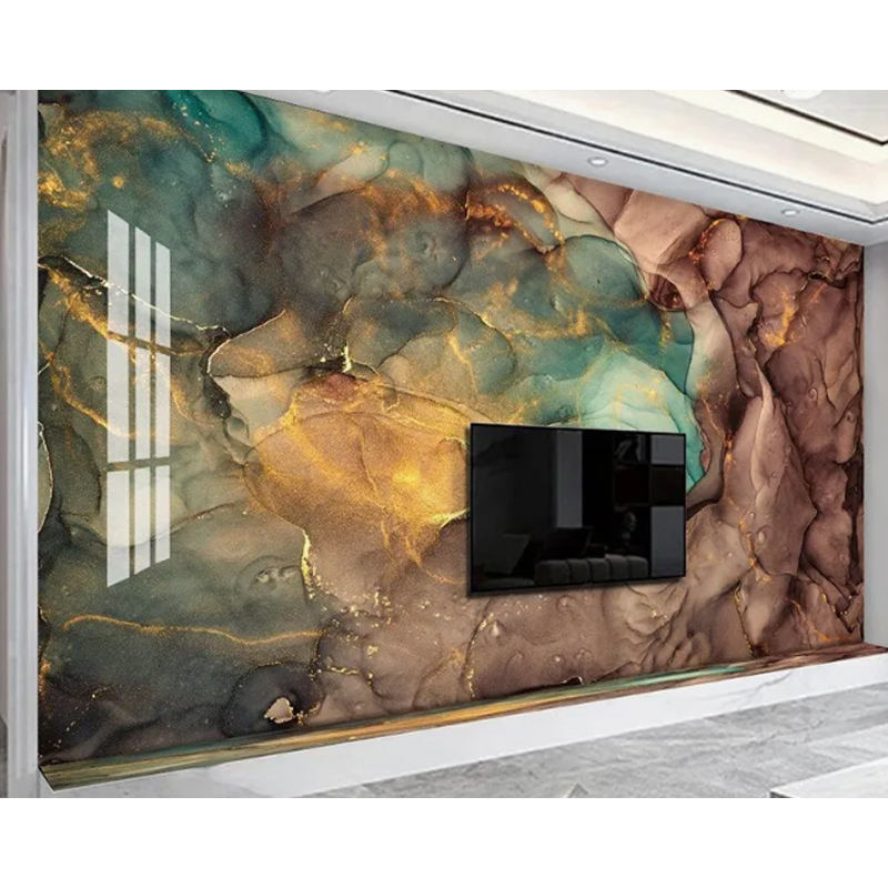 แผนการออกแบบ 3 มิติน้ําอ่อน PVC ใบมะพร้าวสําหรับผนัง แผ่นมะพร้าว UV Board การตกแต่งภายใน