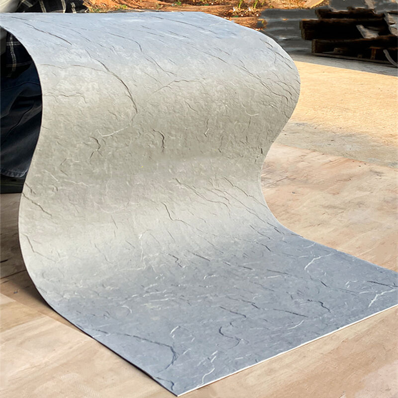 นุ่มนวล สะดวกต่อสิ่งแวดล้อม ประดับผนังภายใน / นอก กันไฟ กันน้ํา แผ่นคลุมหินธรรมชาติ หินประดิษฐ์