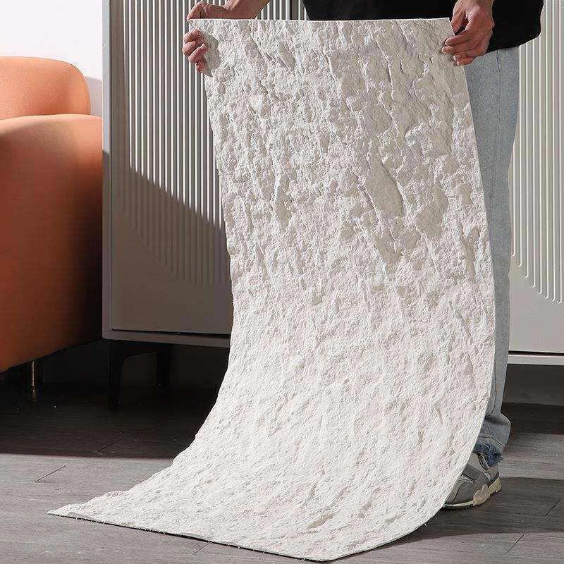 แผงผนังหินเทียมลายหินอ่อนเทรเวอร์ทีนสไตล์คลาสสิกกันน้ำ กันไฟ อ่อนนุ่ม ดัดโค้งได้ สำหรับตกแต่งภายใน