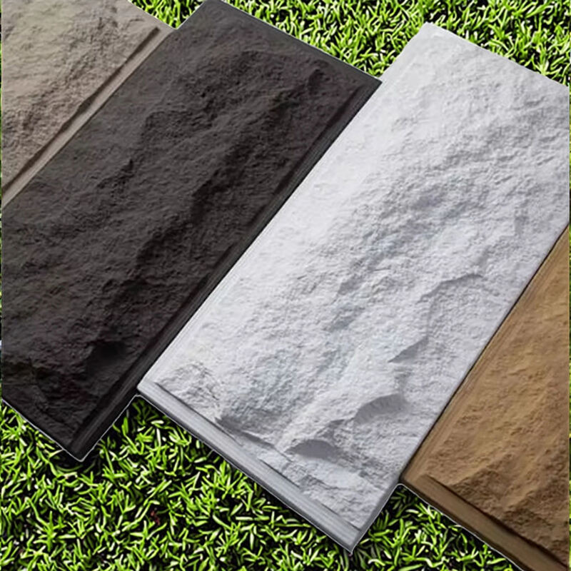 แผ่นผนังหิน PU ตกแต่งโพลียูรีเทนดีไซน์ทันสมัยน้ำหนักเบา แผ่นใหญ่สำหรับโรงแรมและการใช้งานภายในอาคาร ผลิตในประเทศจีน