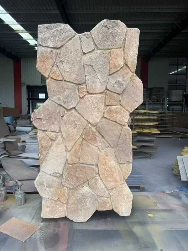 แผ่นผนังภายนอก โมเดิร์น โพลียูเรธาน PU หินปลูกเทียม หินปูนเทียมเบา