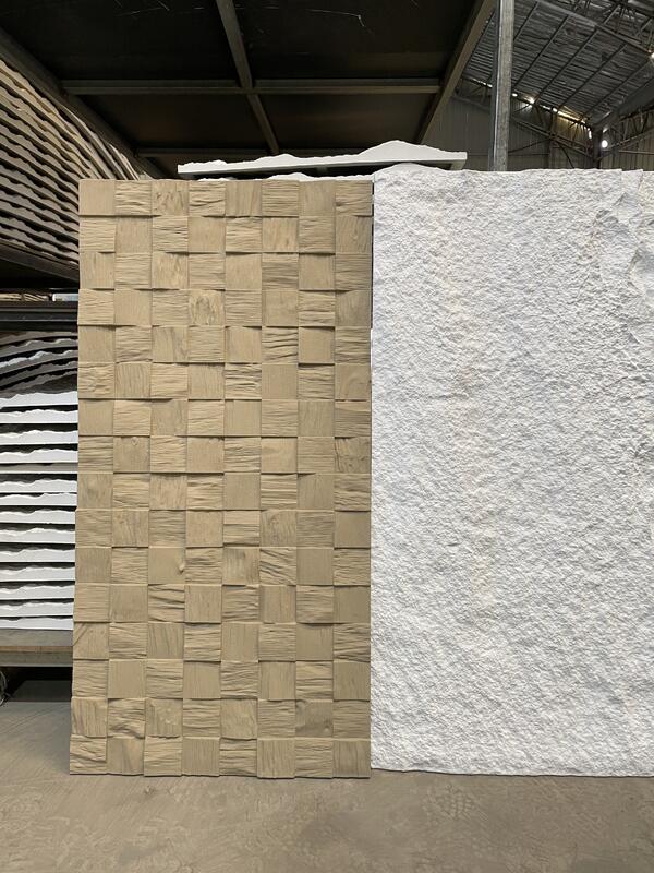 โซลูชั่นการตกแต่งผนังแบบนวัตกรรม กันไฟ กันน้ํา PU แผ่นผนังหินประดิษฐ์สําหรับผนังภายในและภายนอก