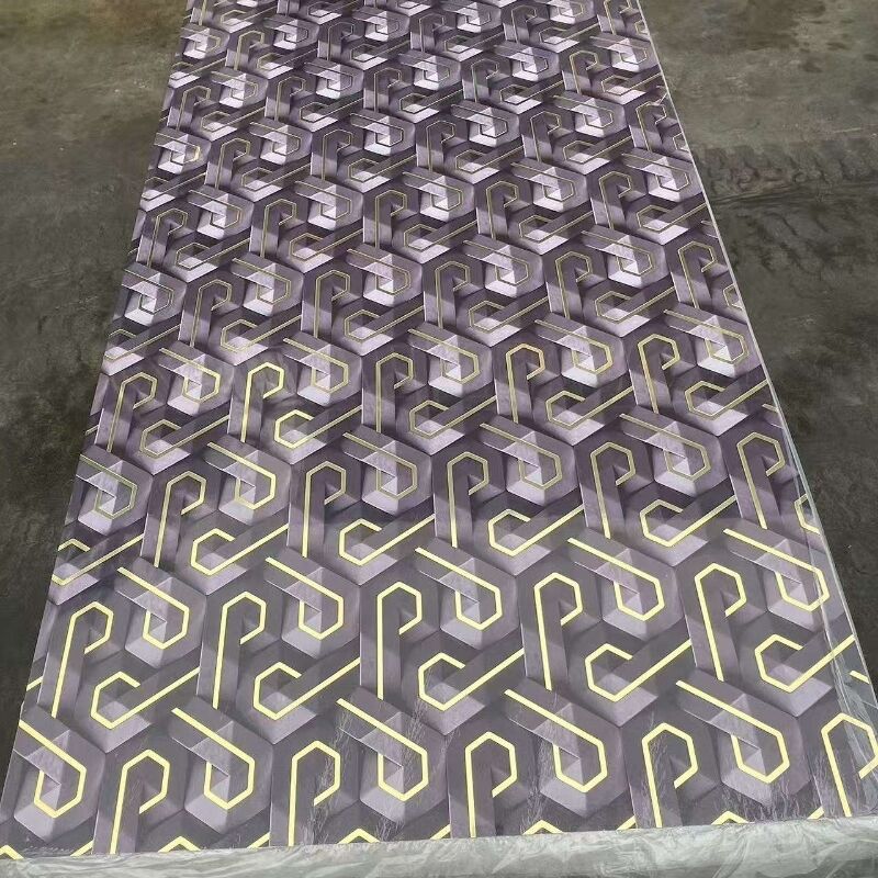 UV Marble PVC Wall Panels Easy Install Interior Decorative Sheets
