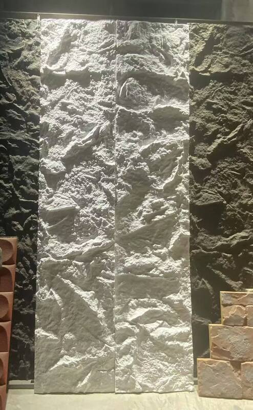 New Design Modern Big Slab PU Stone Wall Panels with Continuous Veins Eco-Friendly & Waterproof for Interior/Exterior Use