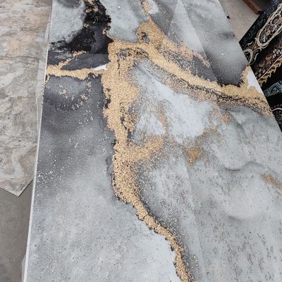 ผง PVC ความหนาแน่นสูง 1220*2440 หนัง PVC มาร์บอร์ UV กระดาษ UV กันน้ํา