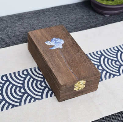 กล่องเครื่องประดับจากไม้แข็ง Paulownia สีหลากหลาย สําหรับเก็บของขวัญ