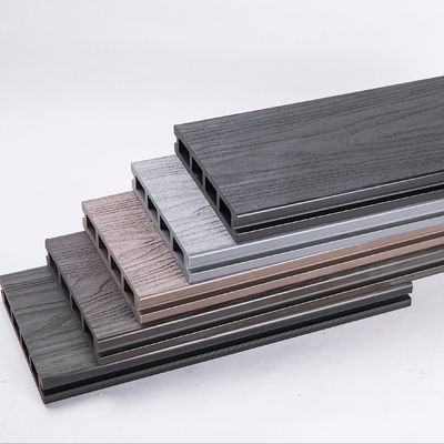 Custom Interlock Wpc outdoor Decking 3D บทสกัดเมล็ดไม้ บอร์ดคอมพอสิต decking board จีน ไม้ พลาสติก เนื้อผงพื้น