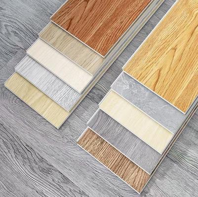 SPC Flooring 4mm กันน้ําไม้เมล็ดดิน Vinyl Flooring คลิกล็อคสําหรับตกแต่งบ้าน