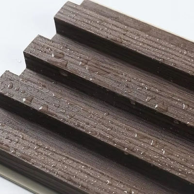 Waterproof WPC Wall Panels Boards Indoor Home Room Building Material With Wooden Grain for Hotels Apartments