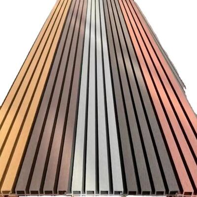 แผ่นผนังภายนอก WPC ที่กันน้ําคุณภาพสูง วัสดุประกอบไม้พลาสติกสําหรับตกแต่งภายนอก