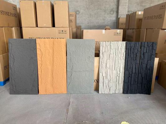 ขายร้อน PU Stone Wall Panel หินเทียมเบาสําหรับตกแต่งภายในภายนอก