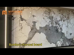 ขายร้อน ไม้ยาง ถ่านหิน ผนัง ผนังแข็ง 1220 X 2800 มม กันน้ํา ผสมผสม มาร์บี้