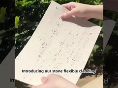 แผงผนังหินอ่อนนุ่ม แผง PU ทอสำหรับผนังภายนอก MCM Cladding Soft Stone